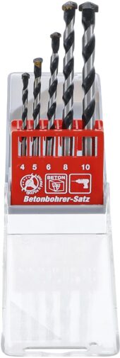 Concrete Drill Set | 4-10 mm | 5 pcs. (50816) - 50816 salidzini kurpirkt cenas