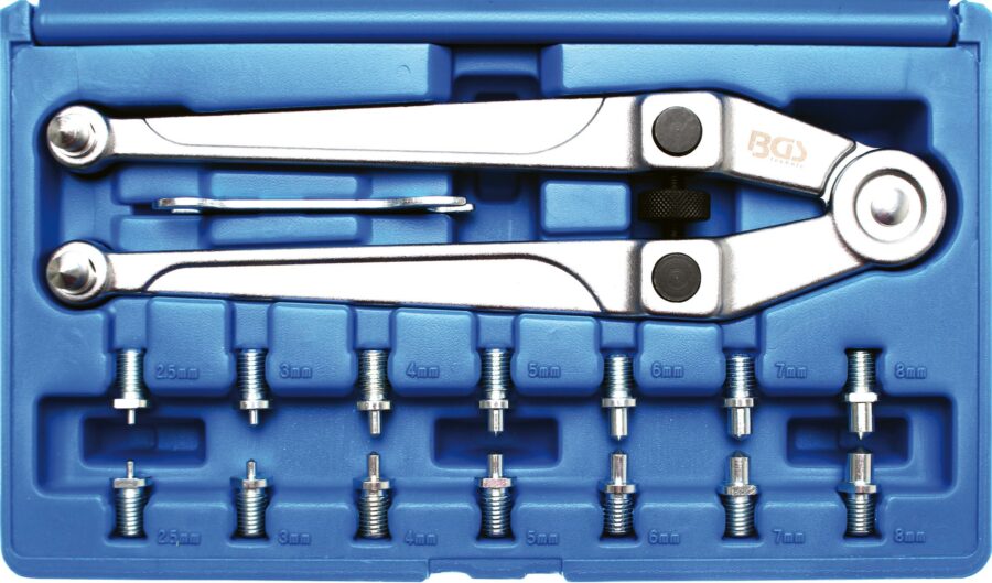 Face Pin Wrench Set | adjustable | Ø 2.5 - 9 mm (1464) - 1464 salidzini kurpirkt cenas