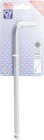 L-Type Wrench | extra long | internal Hexagon / internal Hexagon with Ball Head 9 mm (790-9) - 790-9 salidzini kurpirkt cenas