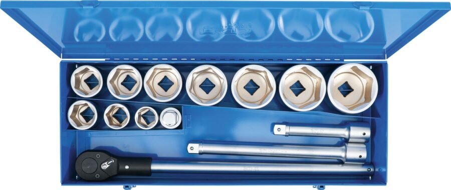 Socket Set | 25 mm (1") drive | 15 pcs. (1210 ) - 1210 salidzini kurpirkt cenas