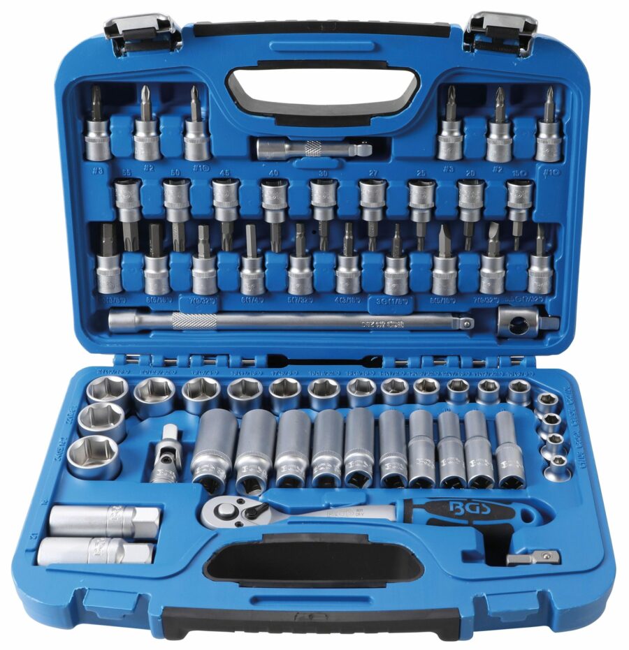 Socket Set | 10 mm (3/8") drive | Inch sizes | 61 pcs. (2214) - 2214 salidzini kurpirkt cenas