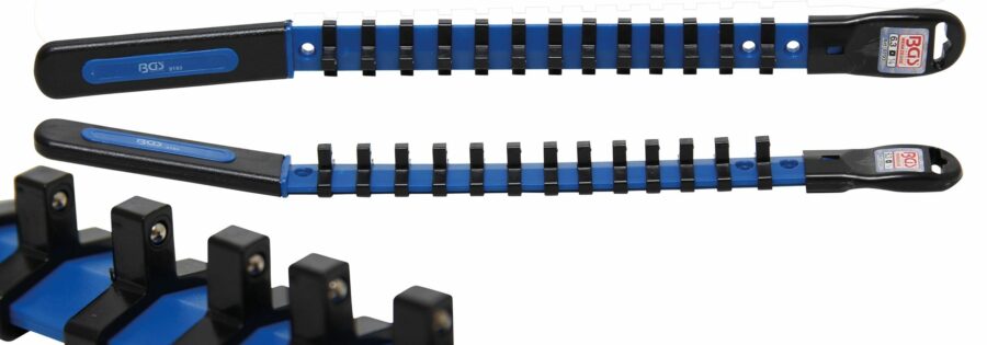 Socket Rail with 13 Clips | 6.3 mm (1/4") (9193) - 9193 salidzini kurpirkt cenas