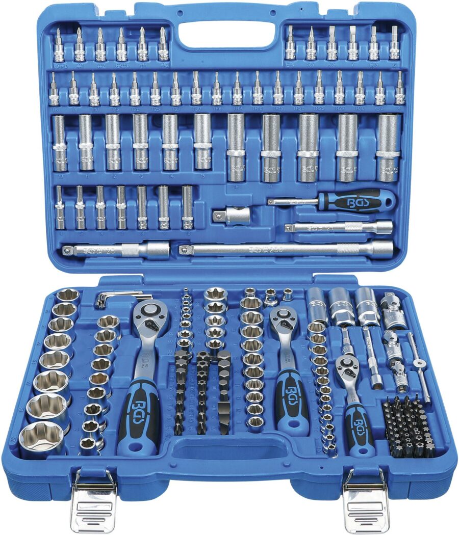 Socket Set Super Lock | 6.3 mm (1/4") / 10 mm (3/8") / 12.5 mm (1/2") drive | 192 pcs. (2292) - 2292 salidzini kurpirkt cenas