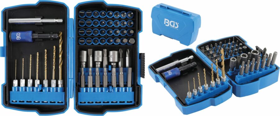 Drill and Bit Set | 6.3 mm (1/4") Drive | 55 pcs. (4811) - 4811 salidzini kurpirkt cenas