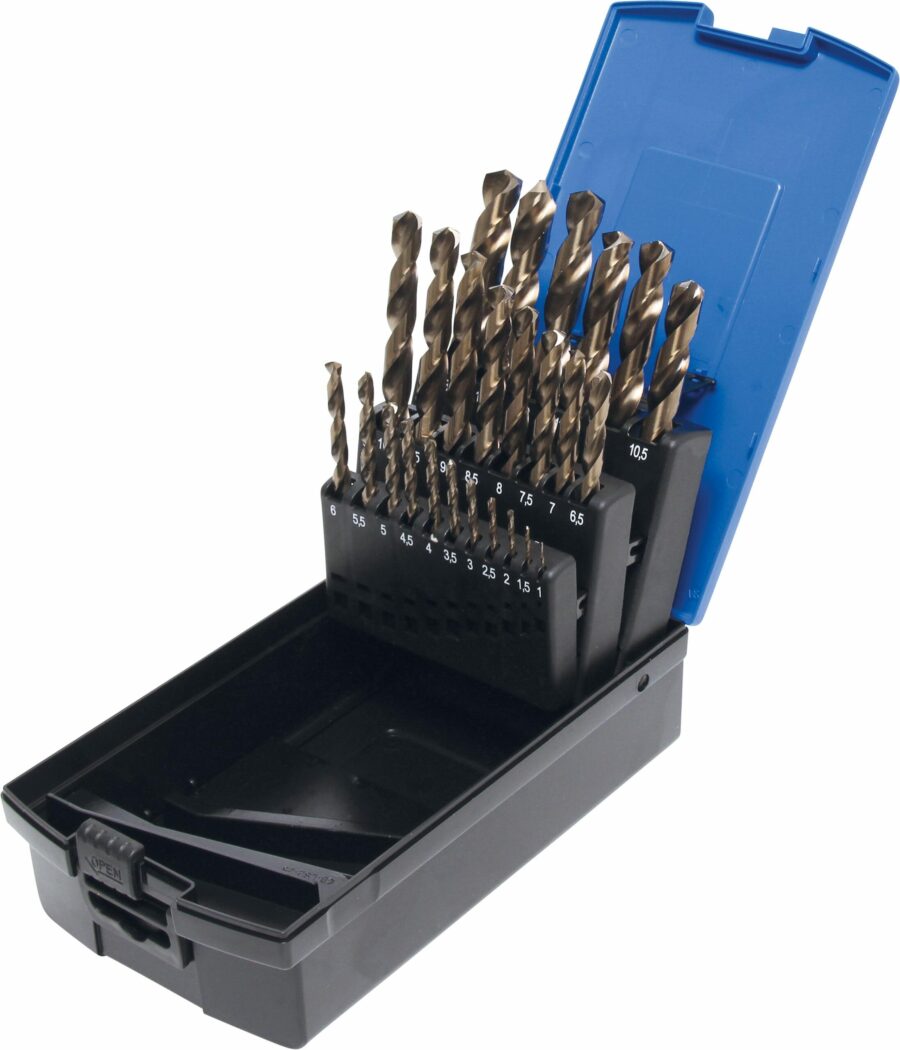 Twist Drill Set | HSS-G M35 Cobalt Steel | 1 - 13 mm | 26 pcs. (116) - 116 salidzini kurpirkt cenas