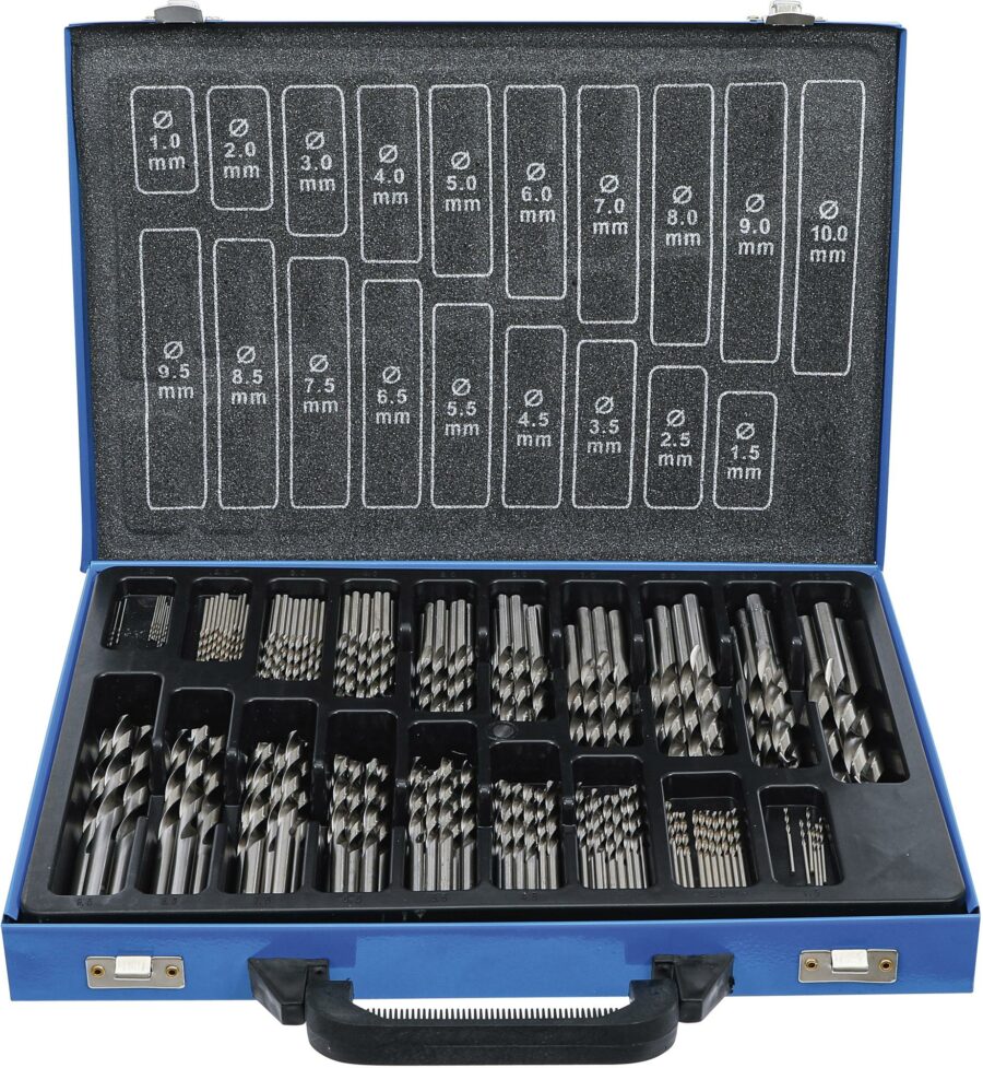 Twist Drill Set | HSS | Ø 1 - 10 mm | 170 pcs. (1995 ) - 1995 salidzini kurpirkt cenas