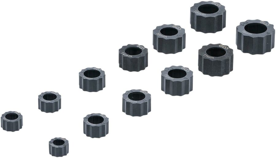 Extractor Cap Set for damaged hexagon Nuts and Bolts | 12 pcs. (1245) - 1245 salidzini kurpirkt cenas