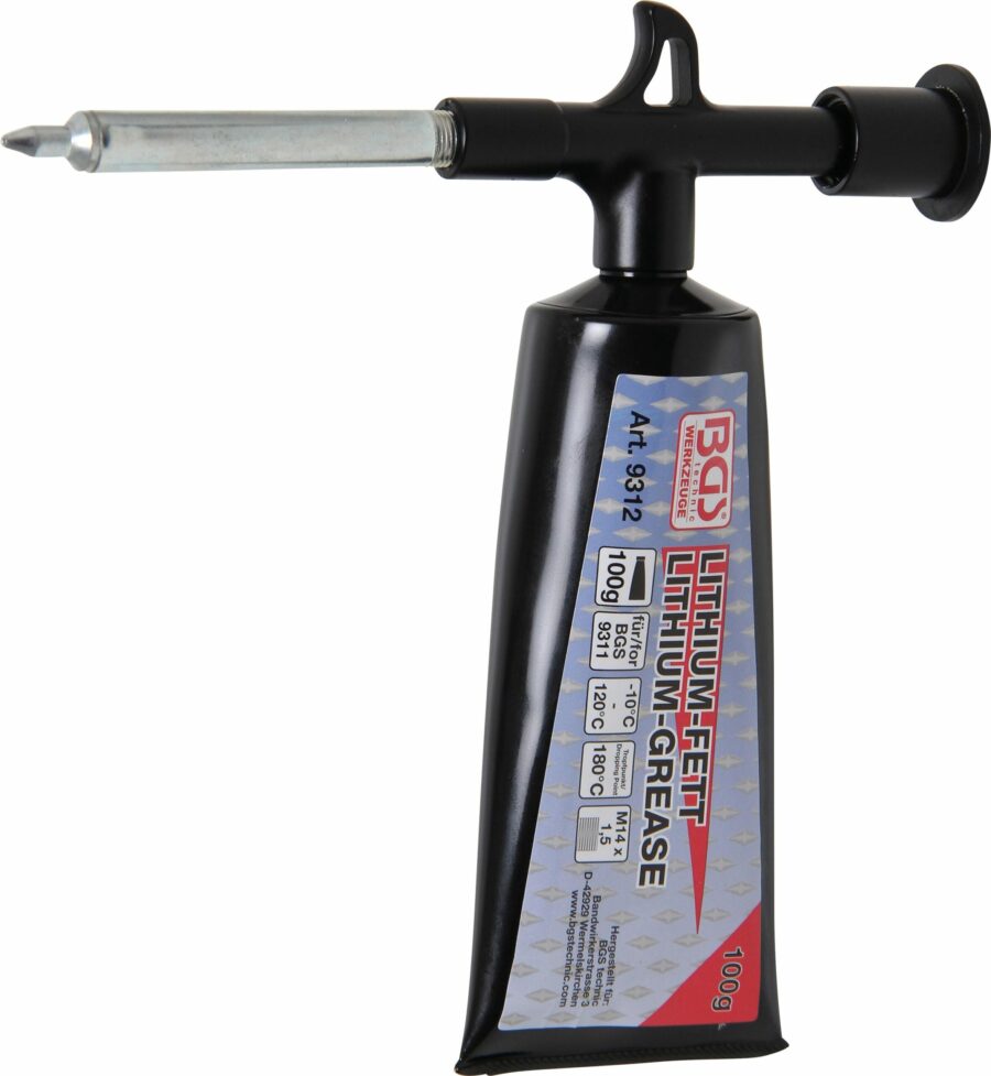 Mini Grease Gun with 100 g Lithium Grease (1 Tube) (9311) - 9311 salidzini kurpirkt cenas