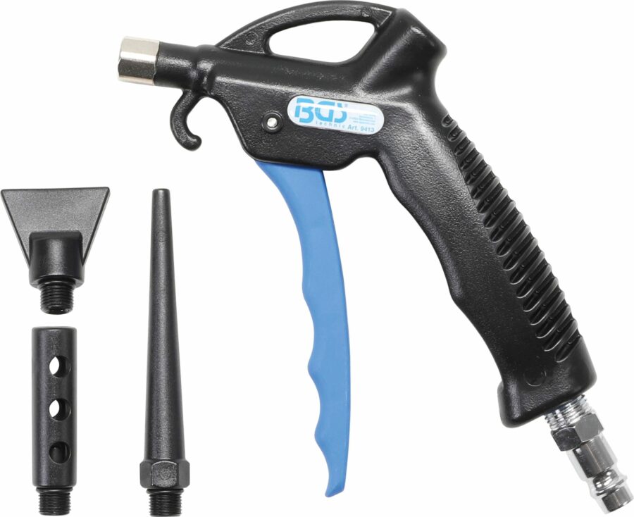 Air blow gun | with 3 attachments (9413) - 9413 salidzini kurpirkt cenas