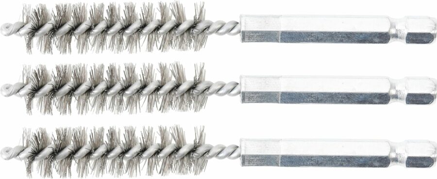 Steel Brush | 12 mm | 6.3 mm (1/4") Drive | 3 pcs. (3078-12-S) - 3078-12-S salidzini kurpirkt cenas