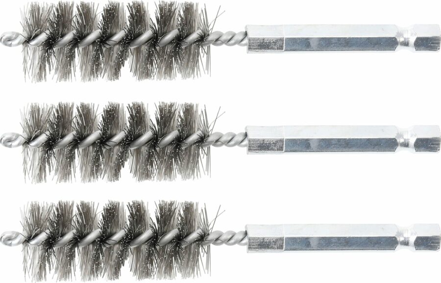 Steel Brush | 18 mm | 6.3 mm (1/4") Drive | 3 pcs. (3078-18-S) - 3078-18-S salidzini kurpirkt cenas