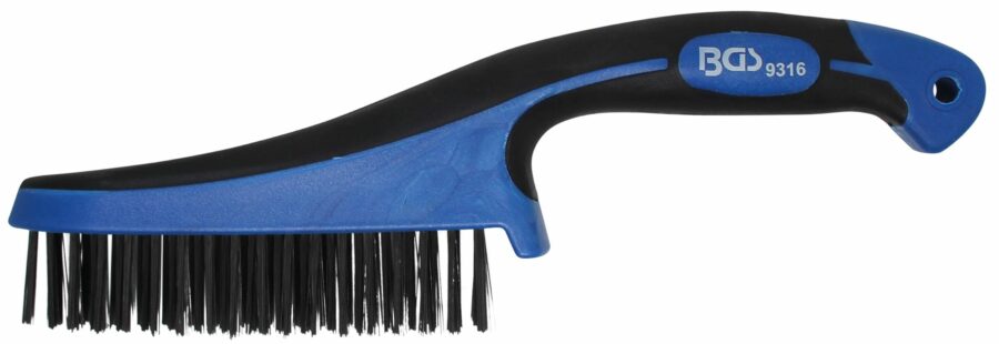 Steel Wire Brush with Plastic Handle | 282 mm (9316) - 9316 salidzini kurpirkt cenas