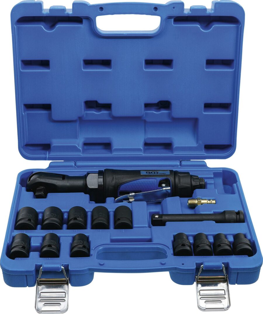 Air Ratchet Wrench Set | 12.5 mm (1/2") | 102 Nm | 14 pcs. (70192) - 70192 salidzini kurpirkt cenas