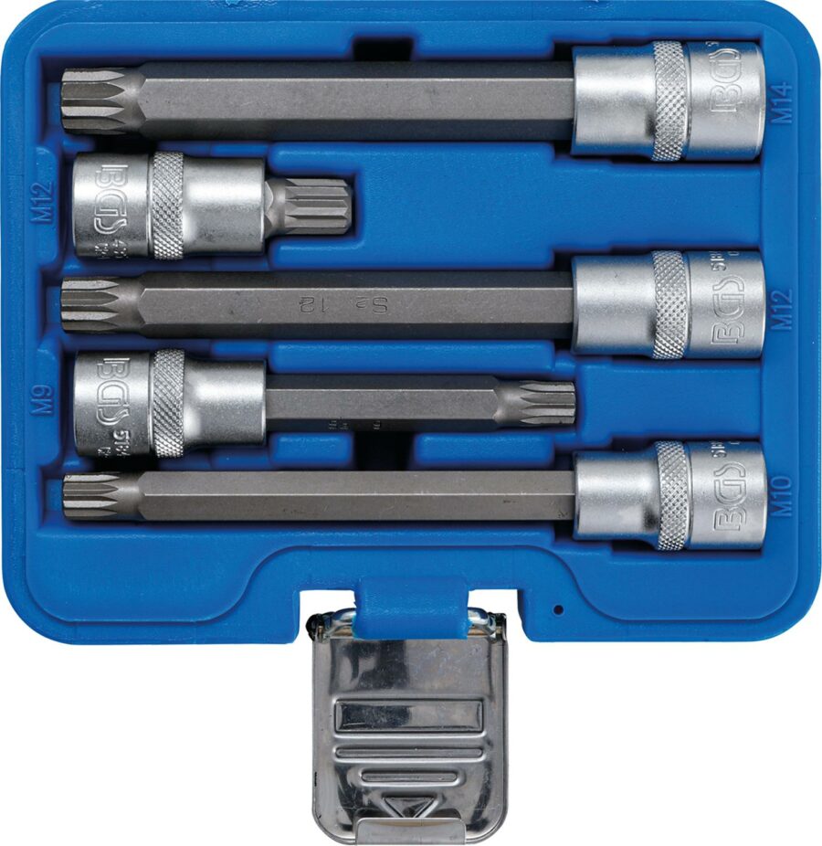 Bit Socket Set | 12.5 mm (1/2") drive | Spline (for XZN) | 5 pcs. (8449) - 8449 salidzini kurpirkt cenas