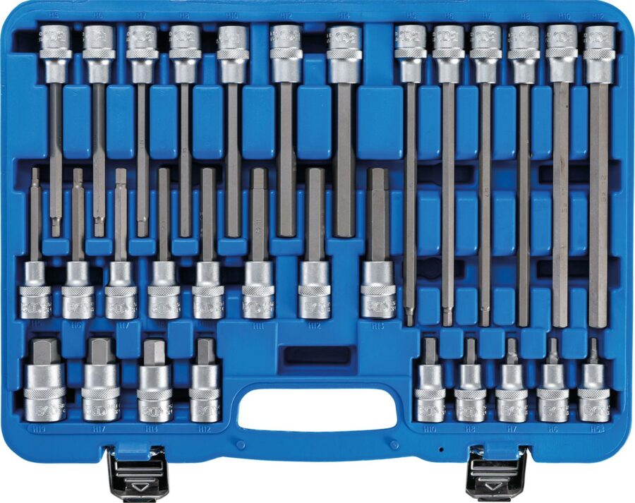 Bit Socket Set | 12.5 mm (1/2") drive | internal Hexagon | 30 pcs. (5181) - 5181 salidzini kurpirkt cenas