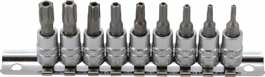 Bit Socket Set | 6.3 mm (1/4") drive | T-Star tamperproof (for Torx) T10 - T50 (2165) - 2165 salidzini kurpirkt cenas