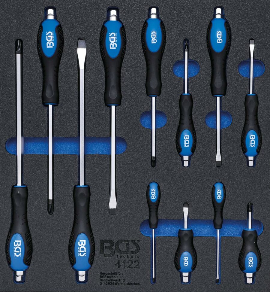 Tool Tray 2/3: 12-piece Screwdriver Set (4122) - 4122 salidzini kurpirkt cenas