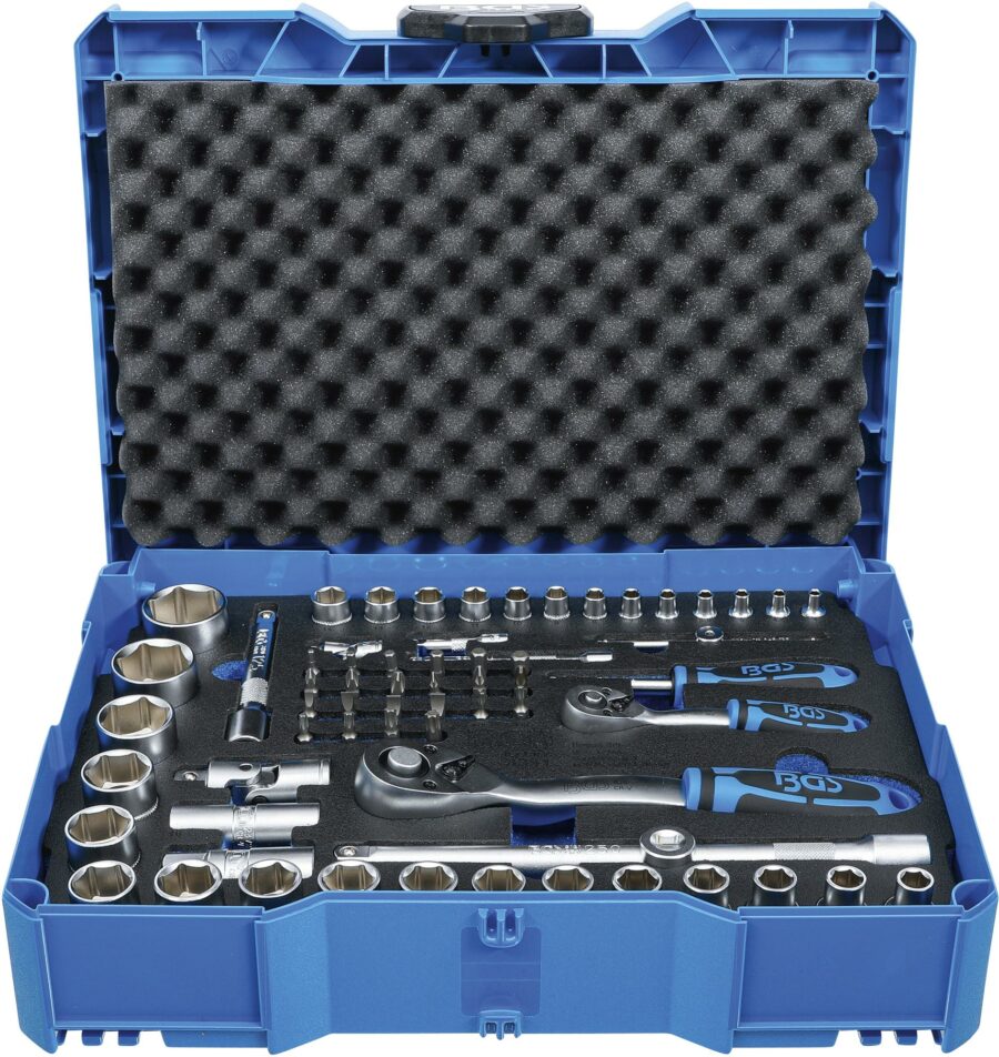 Socket Set | 6.3 mm (1/4") / 12.5 mm (1/2") | in system case | BGS systainer® | 65 pcs. (3354) - 3354 salidzini kurpirkt cenas