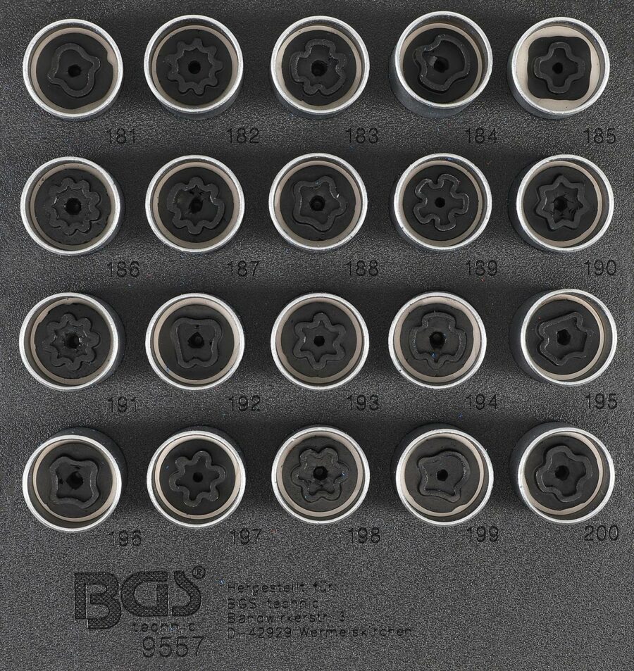 Rim Lock Socket Set for Opel