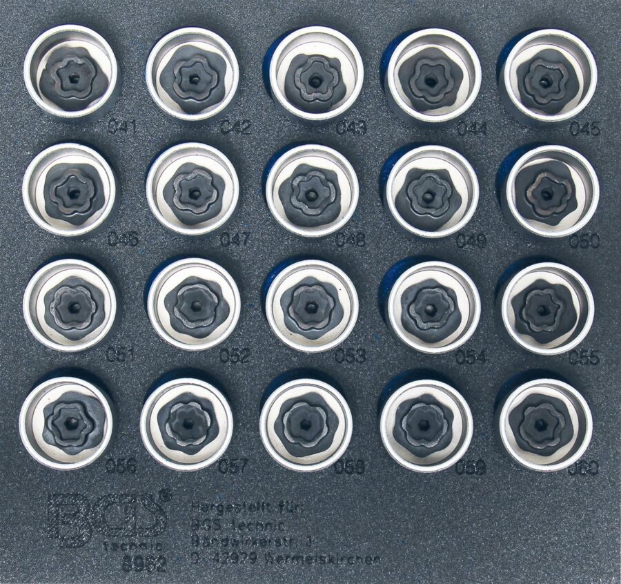 Rim Lock Socket Set for BMW | 20 pcs. (8962) - 8962 salidzini kurpirkt cenas