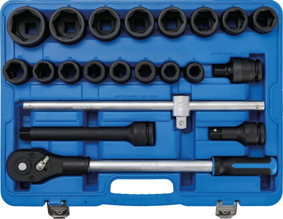 Impact Socket Set | 20 mm (3/4") drive | 21 pcs. (5258) - 5258 salidzini kurpirkt cenas