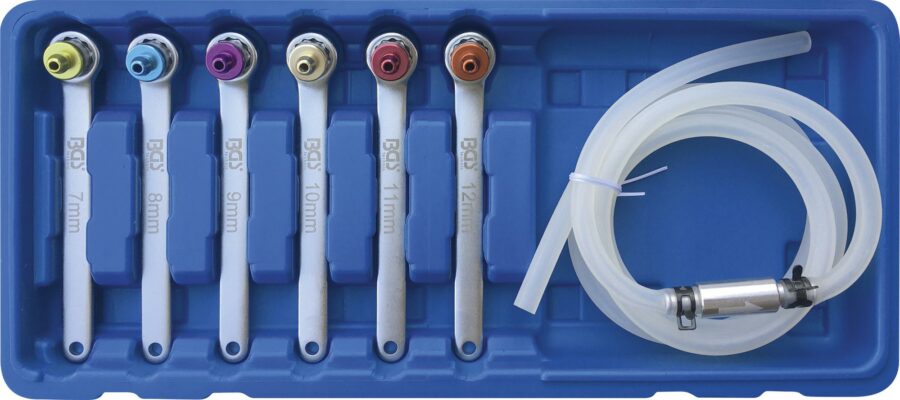 Brake Bleeder Wrench Set | 7 - 8 - 9 - 10 - 11 - 12 mm | 7 pcs. (66516) - 66516 salidzini kurpirkt cenas