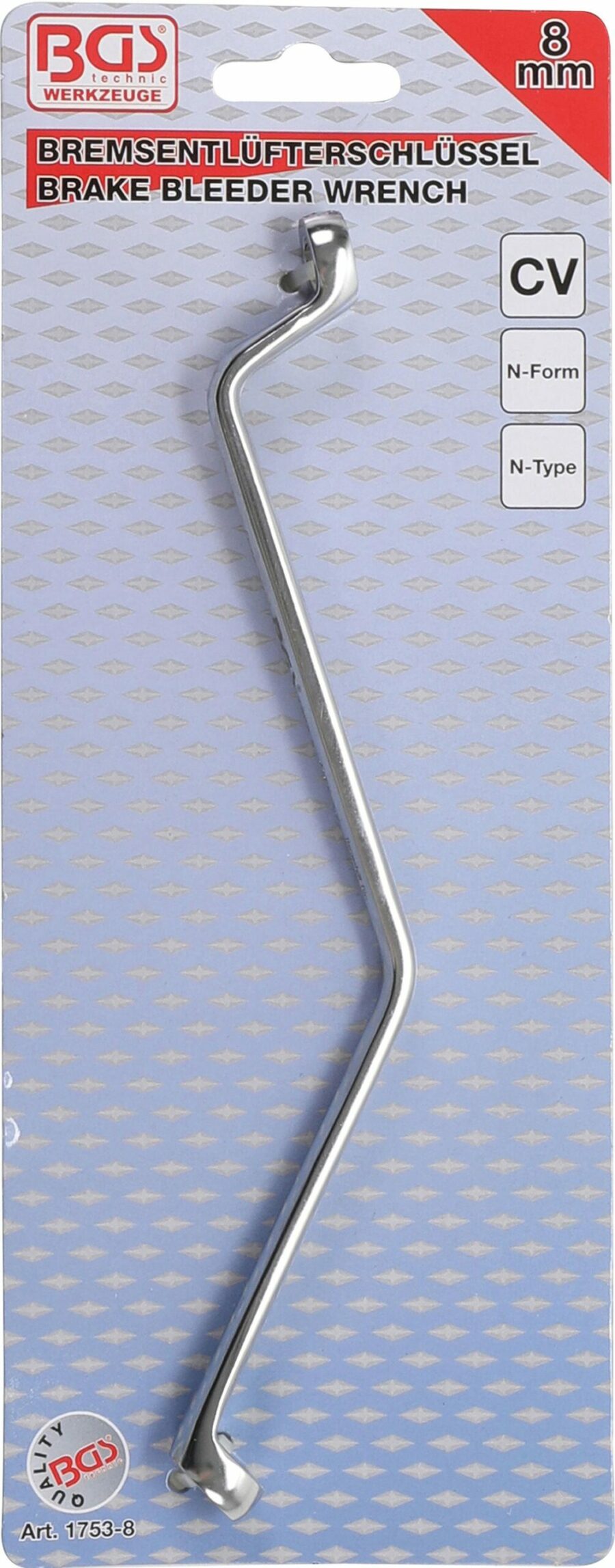 Brake Bleeder Wrench | N-Type | 8 mm (1753-8) - 1753-8 salidzini kurpirkt cenas