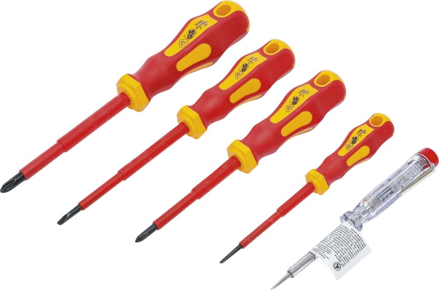 VDE Electrician Screwdriver Set | Slot SL / cross slot | 5 pcs. (35815) - 35815 salidzini kurpirkt cenas